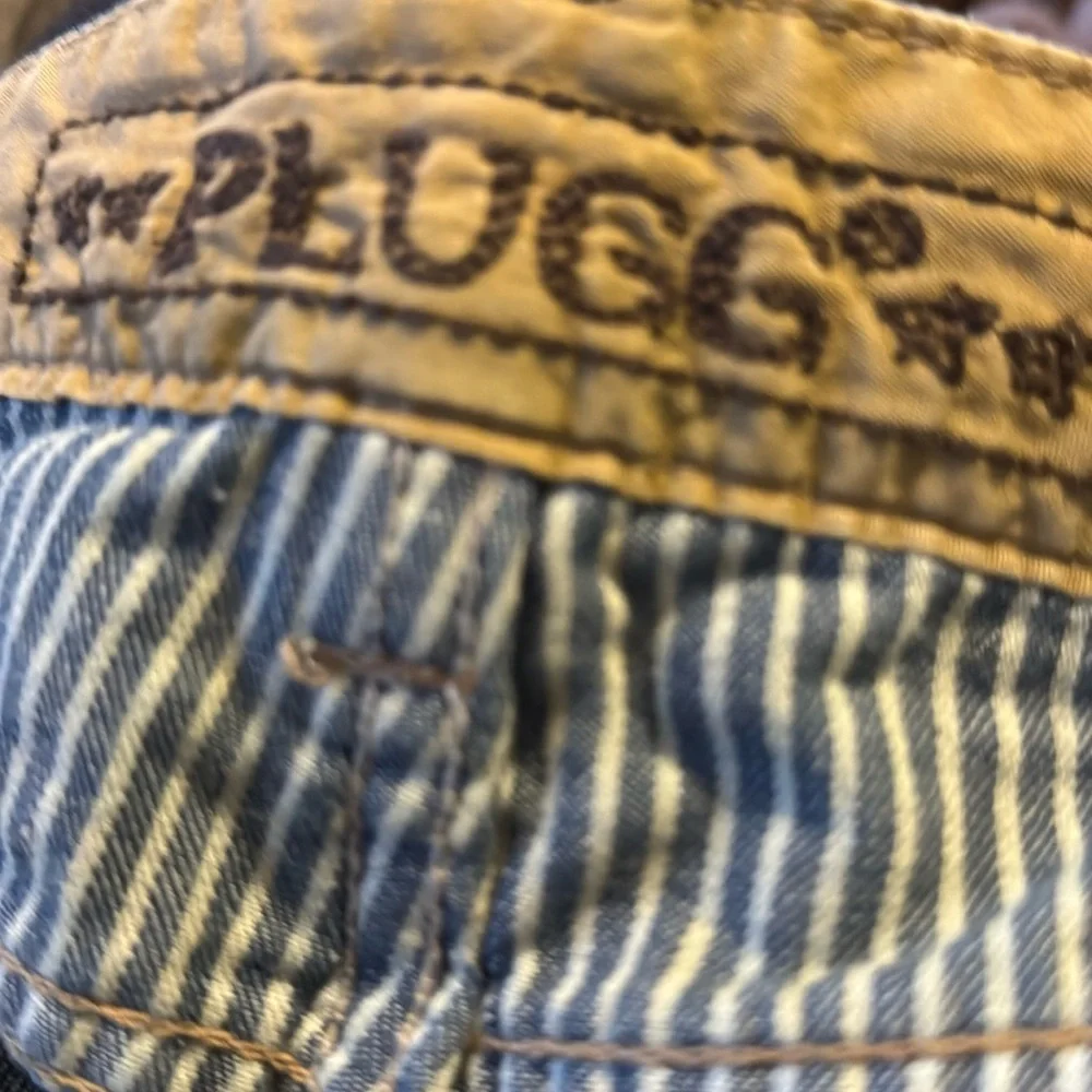 Plugg mens denim blue jeans size 38